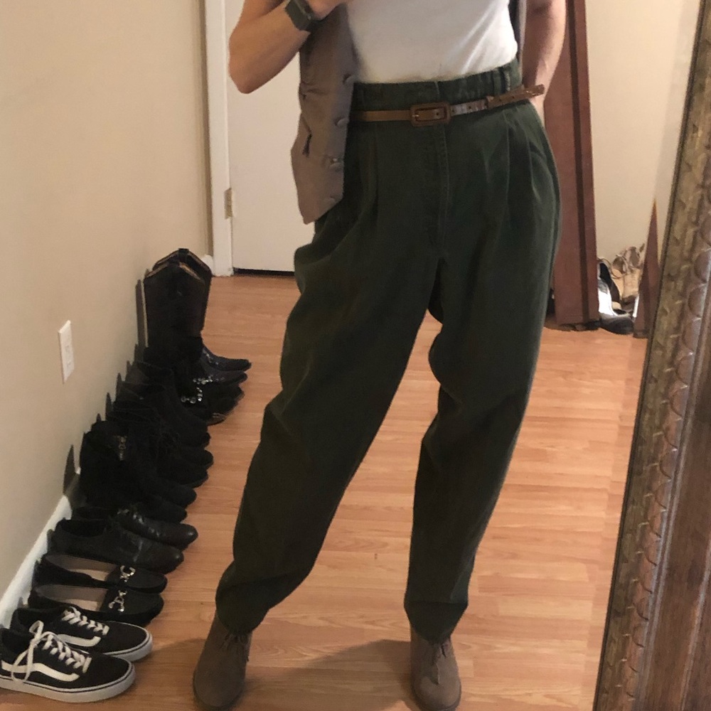 Vintage Bugle Boy Army Green Pants